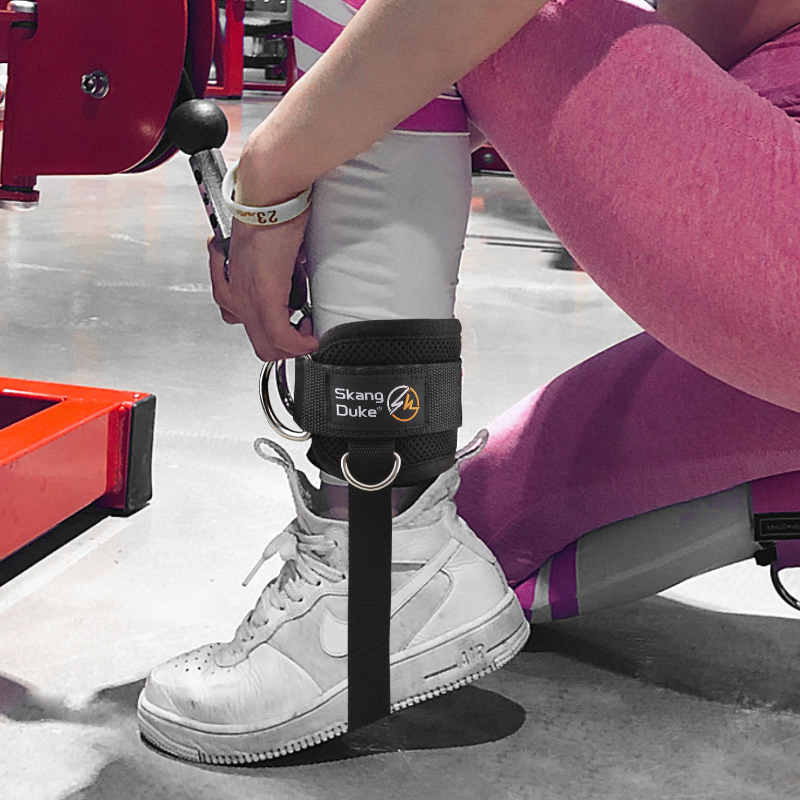 Padded Ankle Straps Ankle Straps for Cable Machines Double D-Ring Fitness Ankle Cuffs for Gym Workouts Rebate Leg Ex
